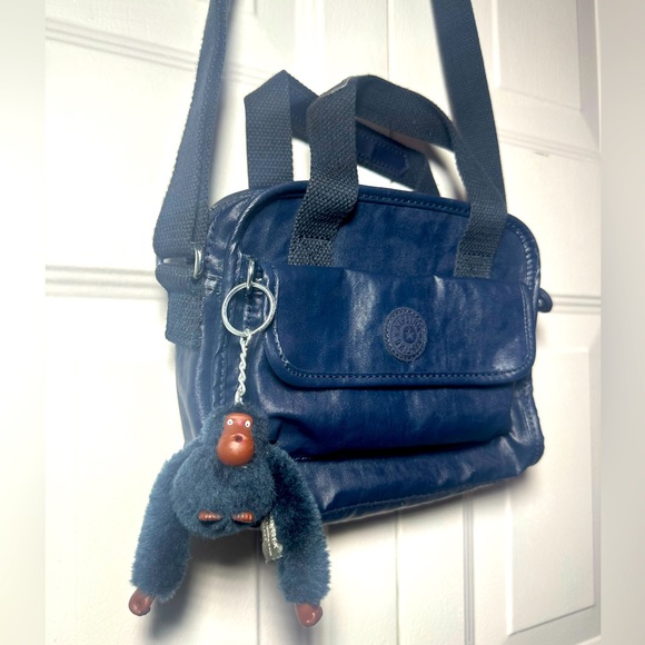 Kipling 🦧 Navy Blue Mini Satchel Crossbody Bag - Picture 1 of 10